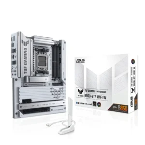 ASUS TUF Gaming B850-BTF WiFi W AM5 ATX Motherboard with AMD B850 Chipset, DDR5 8000+MT/s, PCIe 5.0, WiFi 7, Back-Connect Design, Aura Sync - TUF GAMING B850-BTF WIFI W