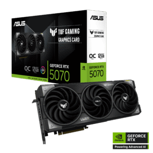 ASUS TUF Gaming GeForce RTX 5070 OC Edition 12GB GDDR7 Graphics Card with Blackwell Architecture and Triple-Fan Cooling - TUF-RTX5070-O12G-GAMING