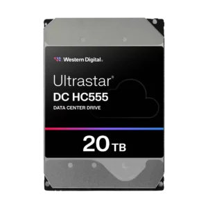 Western Digital Ultrastar DC HC555 20TB Data Center HDD, SATA 6Gb/s, 285MB/s, EAMR, HelioSeal, 512MB Cache, 5-Year Warranty - WD-0B48724