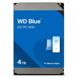 WD Blue PC Desktop Hard Drive 4TB, SATA 6Gb/s, 185MB/s, 5400 RPM, CMR, NoTouch Ramp Load, 256MB Cache, 2-Year Warranty - WD40EZAX-00C8UB0