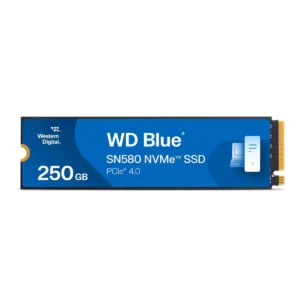 Western Digital 250GB WD Blue SN580 NVMe Internal Solid State Drive SSD - Gen4 x4 PCIe 16Gb/s, M.2 2280, Up to 4,000 MB/s - WDS250G3B0E