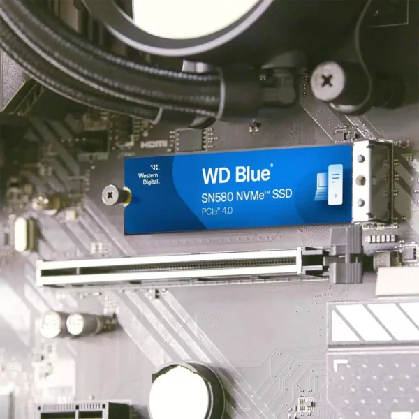 Western Digital 250GB WD Blue SN580 NVMe Internal Solid State Drive SSD - Gen4 x4 PCIe 16Gb/s, M.2 2280, Up to 4,000 MB/s - WDS250G3B0E