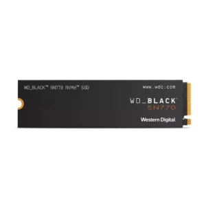 WD_BLACK SN770 NVMe Internal Gaming SSD 250GB, PCIe Gen4 x4, M.2 2280, 4000MB/s Read, 2000MB/s Write, nCache 4.0, 150TBW - WDS250G3X0E