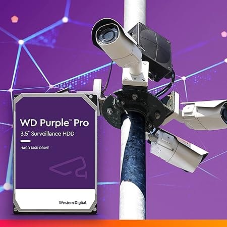 Western Digital 14TB WD Purple Pro Surveillance Internal Hard Drive HDD - SATA 6 Gb/s, 512 MB Cache, 3.5" - WD141PURP