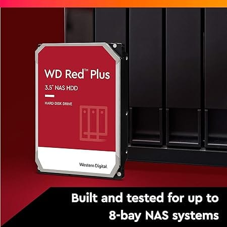 Western Digital Red Plus 3.5″ 2TB SATA HDD For NAS Hard Disk Drive - WD20EFPX