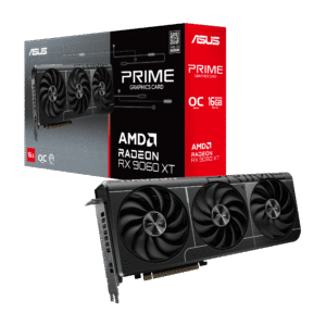 ASUS Prime Radeon RX 9060 XT 16GB GDDR6 OC Edition Graphics Card, PCIe 5.0, 3330 MHz Boost, RDNA 4, Axial-tech Fans, 2.5-Slot, FSR 4 - PRIME-RX9060XT-O16G