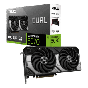 ASUS Dual GeForce RTX 5070 12GB GDDR7 OC Edition Graphics Card 6144 CUDA Cores, Up to 2572MHz - DUAL-RTX5070-O12G