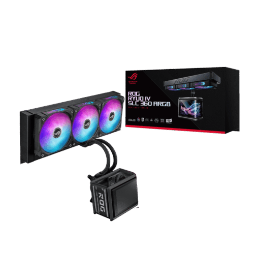 ASUS ROG Ryuo IV SLC 360 ARGB 6.67" AMOLED AIO CPU Cooler 360mm Copper Pump 200mm Tube - ROG RYUO IV SLC 360 ARGB