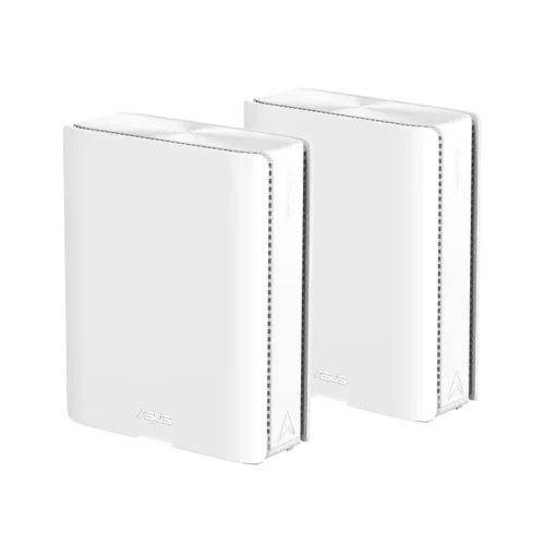 ASUS ZenWiFi BQ16 Quad-Band WiFi 7 AiMesh Extendable Router System (2-Pack, White) BQ16 (W-2-PK)