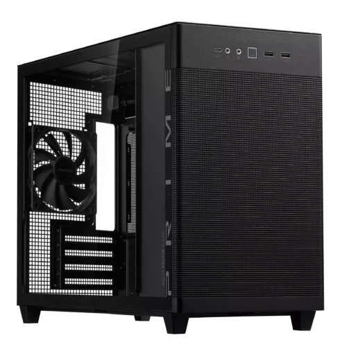 ASUS PRIME AP201 Black Micro-ATX Case Tempered Glass - AP201 ASUS PRIME CASE TG