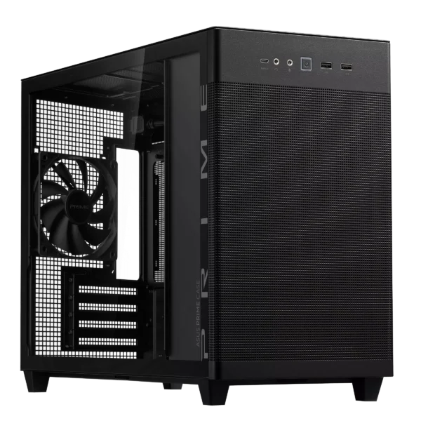 ASUS PRIME AP201 Black Micro-ATX Case Tempered Glass - AP201 ASUS PRIME CASE TG