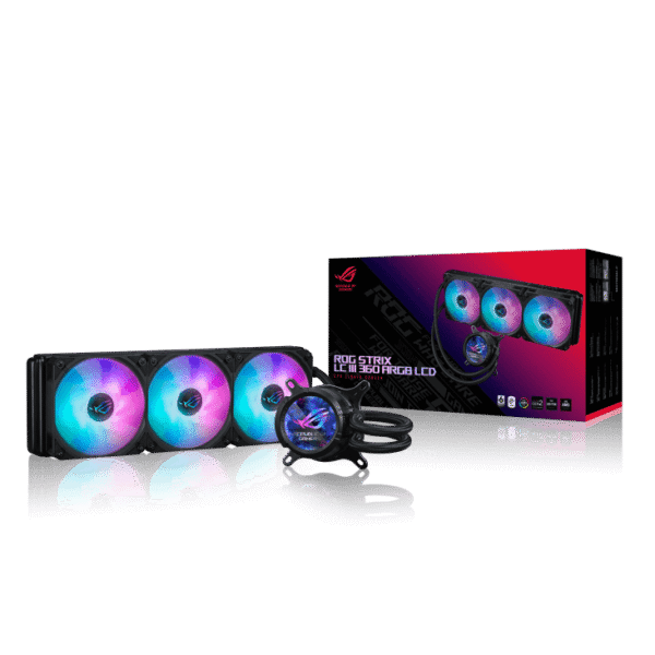 h732 (4) ASUS ROG Strix LC III 360 ARGB LCD AIO Cooler Asetek ARGB - ROG STRIX LC III 360 ARGB LCD