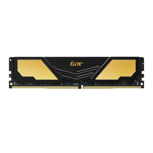 TEAMGROUP T-Force Elite Plus DDR4 8GB (1x8GB) 3200MHz CL22 Non-RGB Black/Gold - TPD48G3200HC22BK