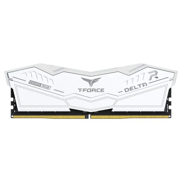 TEAMGROUP T-Force Delta RGB DDR5 64GB (2x32GB) 6400MHz CL30 RGB White - FF4D564G6400HC30CDC01
