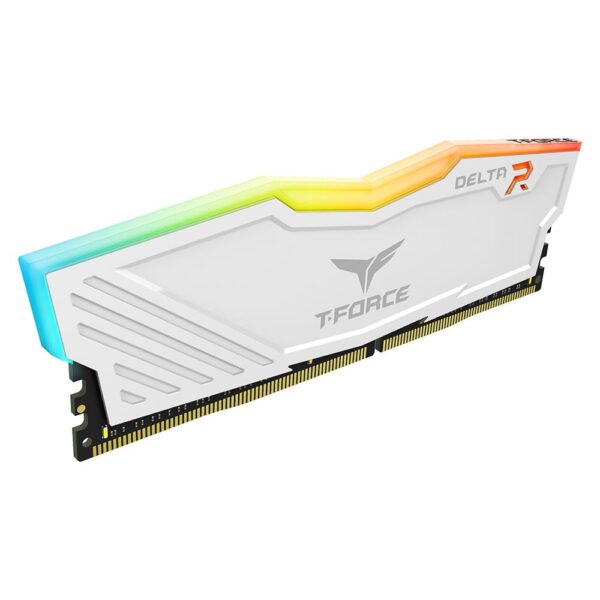 TEAMGROUP T-Force Delta RGB DDR4 16GB (1x16GB) 3200MHz CL16 RGB White - TF4D416G3200HC16F01