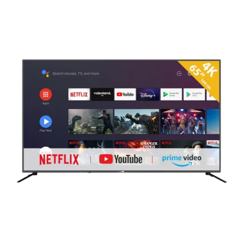 HKC H800 S65KG3 Google 3.0 4K Smart LED TV with 64.5 Inch 3840x2160 60Hz Dolby Audio Google Assistant, Best Budget Value Supports Netflix, Apple TV, Youtube, HBOMax, Hulu, Disney, etc - S65KG3