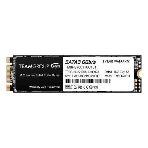 TEAMGROUP MS30 SSD M.2 SATA 6G 1TB - TM8PS7001T0C101