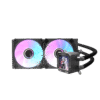 202408270021850 DarkFlash Wave DV240S ARGB AIO 240mm Liquid CPU Cooler Black with 320x320 IPS LCD Display and Copper Water Block - DF DV240S BLACK