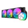 DarkFlash AquaGlow DG360 ARGB AIO 360mm Liquid CPU Cooler Black with Copper Water Block and 81.5 CFM Airflow - DF DG360 BLACK