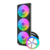 DarkFlash AquaGlow DG360 ARGB AIO 360mm Liquid CPU Cooler Black with Copper Water Block and 81.5 CFM Airflow - DF DG360 BLACK