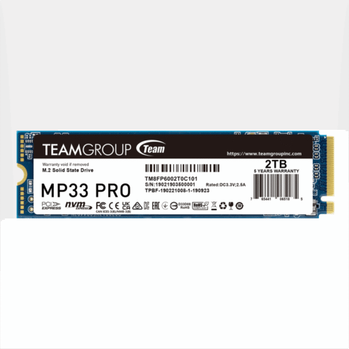 TEAMGROUP MP33 PRO SSD M.2 NVMe Gen3 2TB - TM8FPD002T0C101