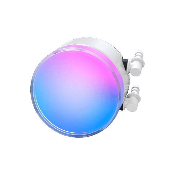 Ocypus Delta L24 White ARGB V2 AIO Liquid CPU Cooler - DELTA-L24-WH2AAWNN02X-GL