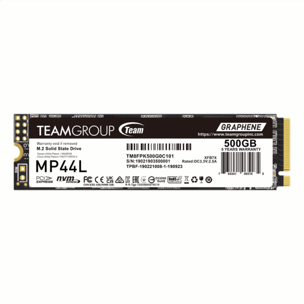 TEAMGROUP MP44L SSD M.2 NVMe Gen4 500GB - TM8FPK500G0C101
