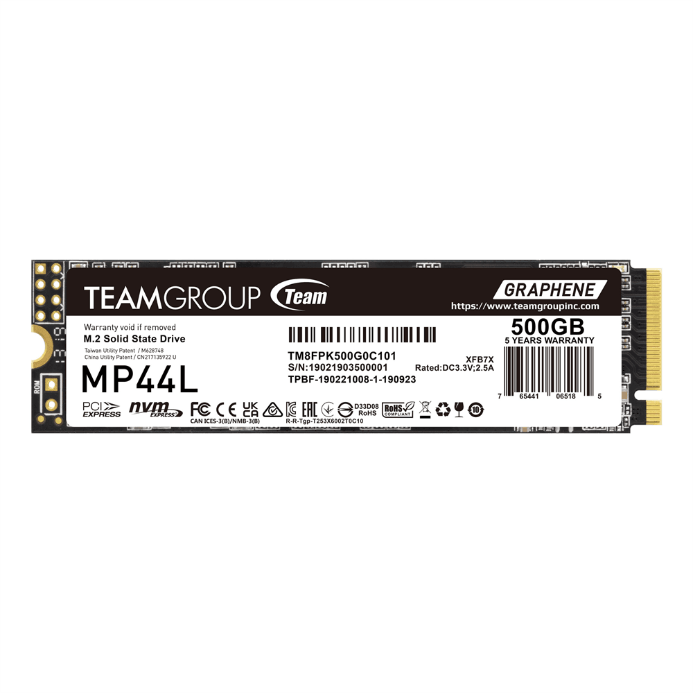 TEAMGROUP MP44L SSD M.2 NVMe Gen4 500GB – TM8FPK500G0C101...