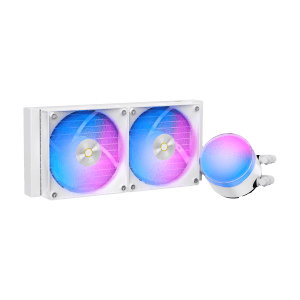 Ocypus Delta L24 White ARGB V2 AIO Liquid CPU Cooler - DELTA-L24-WH2AAWNN02X-GL