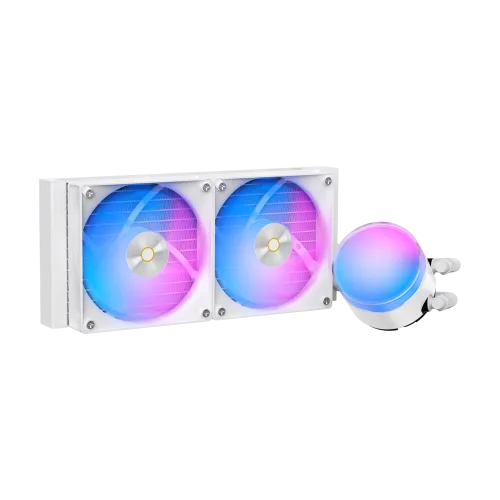 Ocypus Delta L24 White ARGB V2 AIO Liquid CPU Cooler - DELTA-L24-WH2AAWNN02X-GL