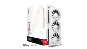 67aa480617479f6374d9f56f_Box_Mockup_QUICKSILVER_RX_9700_XT_White_9-PACK_100_RX-97TQICKW9 XFX Quicksilver AMD Radeon RX 9070 XT White Gaming Edition Graphics Card 16GB GDDR6 2970MHz Boost RDNA 4 - RX-97TQICKW9