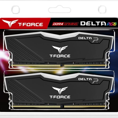 TEAMGROUP T-Force Delta RGB DDR4 32GB (2x16GB) 3200MHz CL16 RGB Black - TF3D432G3200HC16FDC01