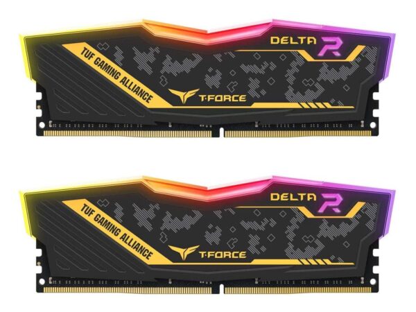 AG7RS200721df59R Team T-Force Delta TUF Gaming Alliance RGB DDR4 Desktop Memory 16GB (2x8GB) 3600MHz CL18 - TF9D416G3600HC18JDC01