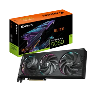 AORUS GeForce RTX 5060 ELITE 8G-01 Gigabyte AORUS GeForce RTX 5060 ELITE 8G Graphics Card with 8GB GDDR7 and NVIDIA Blackwell DLSS 4 - GV-N5060AORUS-E-8GD