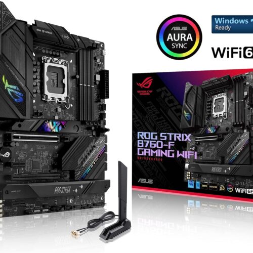 ASUS ROG STRIX B760-F GAMING WIFI ATX Intel B760 LGA1700 DDR5 PCIe 5.0 Motherboard - ROG STRIX B760-F GAMING WIFI