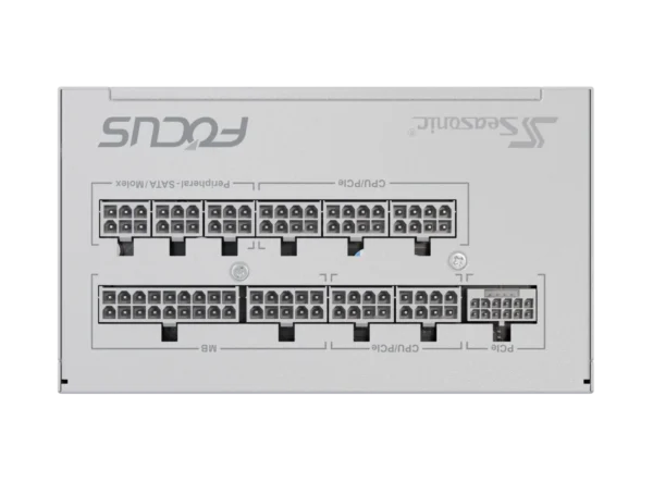 Seasonic Focus GX-1000 ATX 3.1 and PCIe 5.1 V4 White 80 PLUS Gold Fully Modular Power Supply - SRP-FGX102-A5A32SF