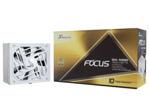 Seasonic FOCUS V3 GX-1000 White Edition 80 PLUS Gold Fully Modular ATX Power Supply - SSR-1000FX3 White