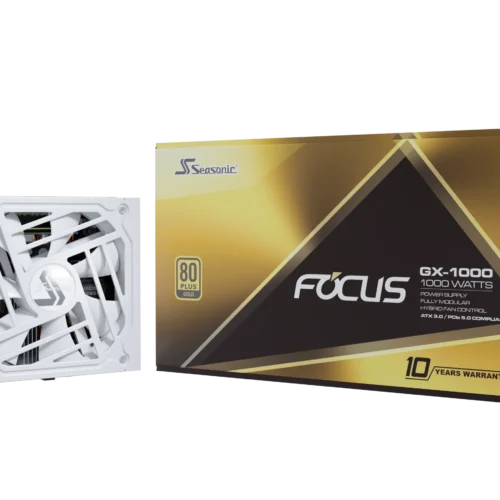 Seasonic FOCUS V3 GX-1000 White Edition 80 PLUS Gold Fully Modular ATX Power Supply - SSR-1000FX3 White