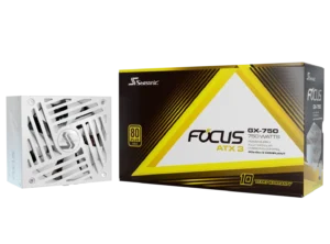 Seasonic Focus GX-750 ATX 3.1 and PCIe 5.1 V4 White 80 PLUS Gold Fully Modular Power Supply - SRP-FGX751-A5A32SF