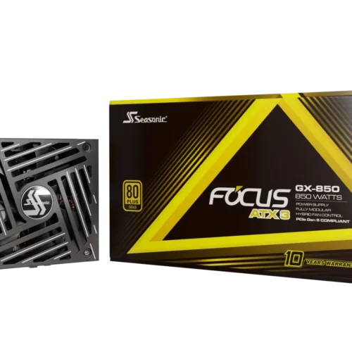 Seasonic Focus GX-850 ATX 3.1 and PCIe 5.1 V4 80 PLUS Gold Fully Modular Power Supply - SRP-FGX851-A5A32SF