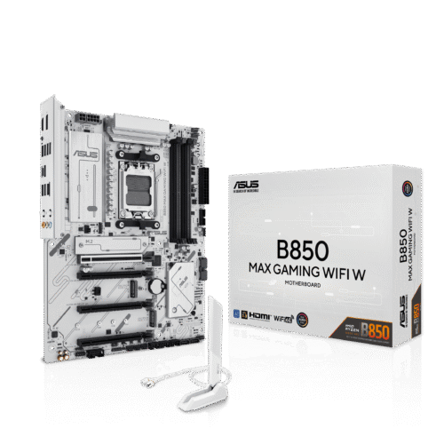 ASUS B850 MAX GAMING WIFI W ATX AMD B850 AM5 DDR5 PCIe 5.0 Motherboard - B850 MAX GAMING WIFI W