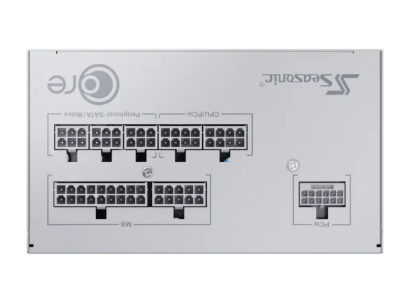 CORE-v2-White-650-connector-plate-leveled-1462x1080 Seasonic Core v2 GX-750 White ATX 3.1 and PCIe 5.1 750W 80 PLUS Gold Fully Modular PSU - SRP-CGX751-A5A32SF White