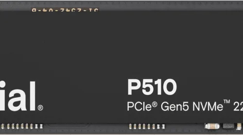 Crucial P510 1TB PCIe Gen5 NVMe M.2 SSD 11000MB/s - CT1000P510SSD8