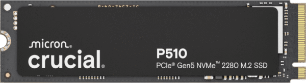Crucial P510 1TB PCIe Gen5 NVMe M.2 SSD 11000MB/s - CT1000P510SSD8