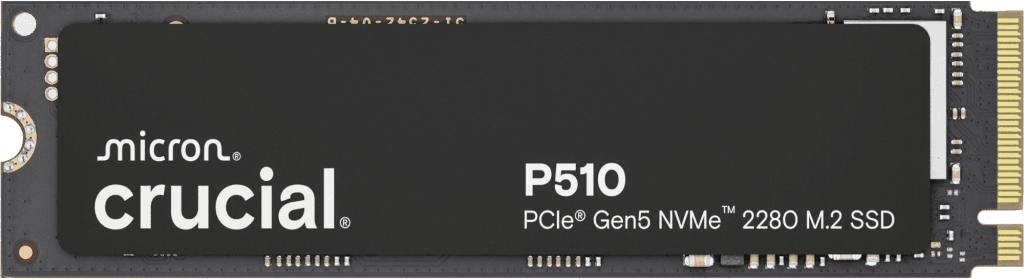 Crucial P510 1TB PCIe Gen5 NVMe M.2 SSD 11000MB/s – CT1000P510SSD8...