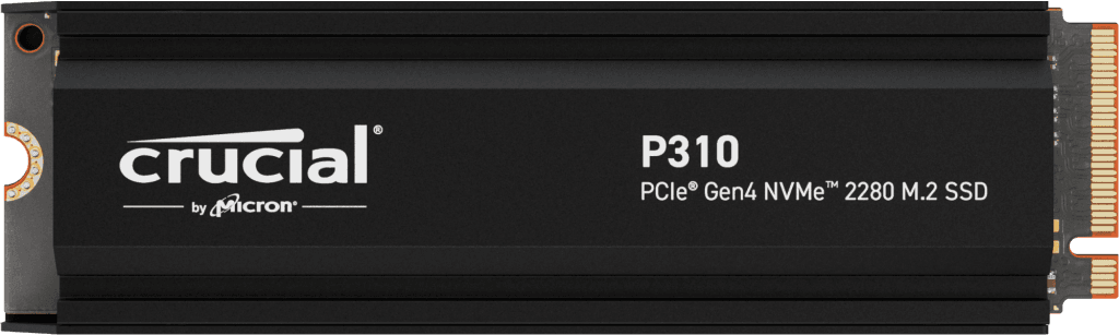 Crucial P310 2TB PCIe Gen4 NVMe M.2 SSD with Heatsink 7100MB/s – CT2000P310SSD5...