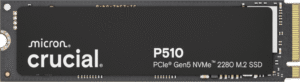 Crucial P510 2TB PCIe Gen5 NVMe M.2 SSD 10000MB/s - CT2000P510SSD8