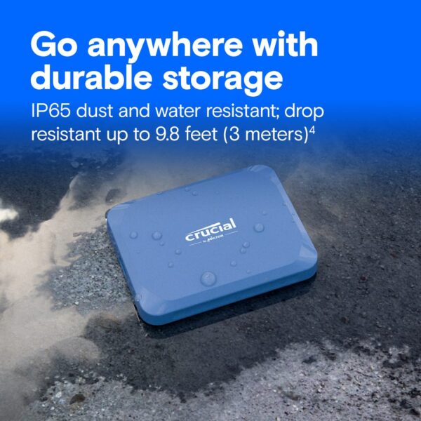 Crucial X10 6TB USB 3.2 Gen 2x2 Portable SSD 2100MB/s - CT6000X10SSD9