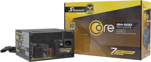 Seasonic Core GM-500 500W 80 PLUS Gold Power Supply - SSR-500LM