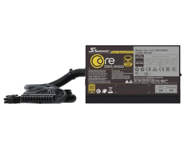Seasonic Core GM-550 550W 80 PLUS Gold Power Supply - SSR-550LM